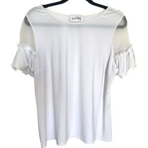 Joseph Ribkoff Women Top Style 201174 White Size‎ US 16